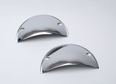 Mr Gasket 9650 CHR.HEADLITE 1/2 SHIELD-PR SML Mr. Gasket