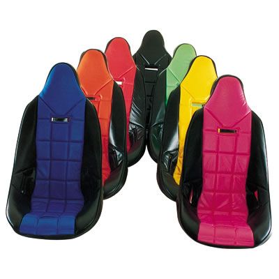 RCI Racing Componets 8001S POLYETHYLENE SEAT HI BACK BLACK BLK COVER